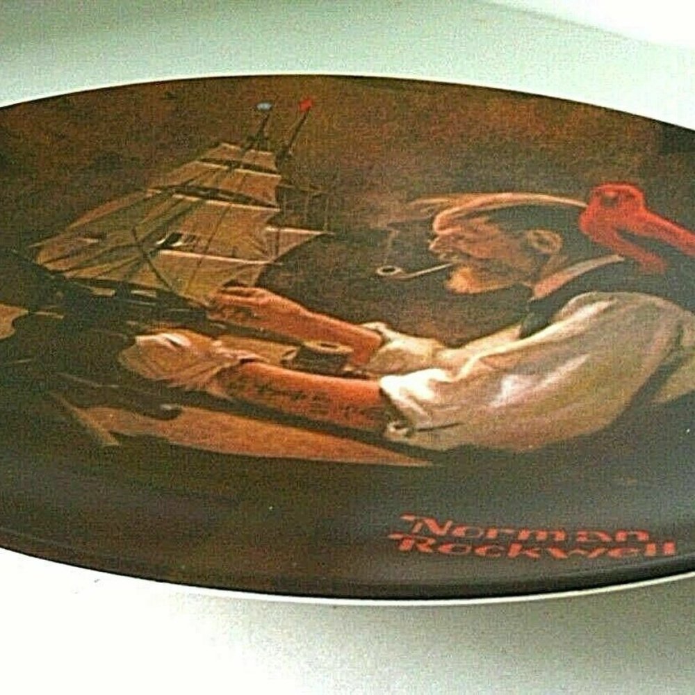Norman Rockwell Collectible Decorative Plate Ship Builder Display Heritage Wall - Picture 10 of 16
